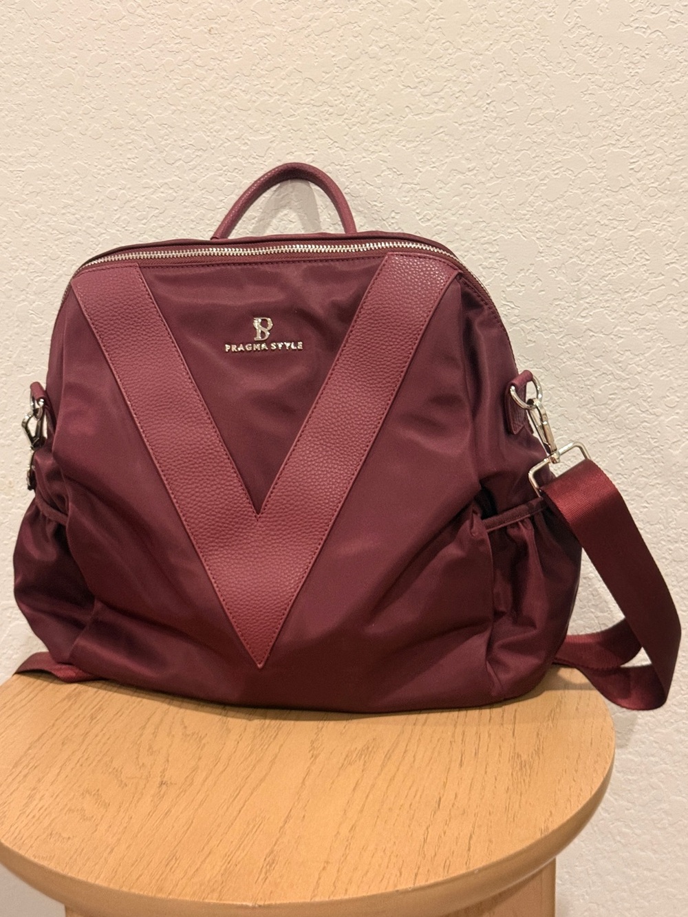 Pragma Style‎ Burgundy Women's Backpack